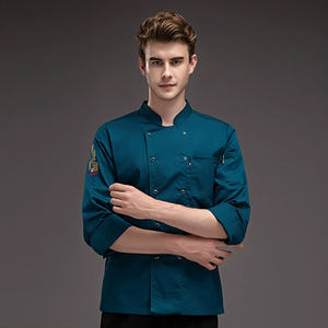 無料サンプル プロ仕様 防汚・除染 CE認証 コットン・スパンデックス裏地 カスタムロゴ入りユニフォーム レストラン・バー向け - Product Image 3