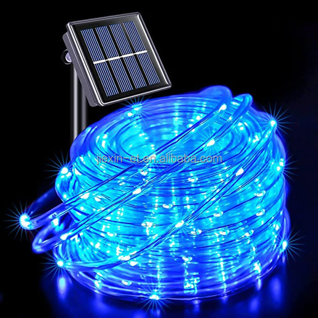 8 Modes Clear PVC Tube Warm White Fairy String Lights Solar Party Halloween Fairy LED Decorative Lights.