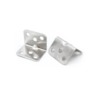 Support d'angle en acier inoxydable en forme de L, connecteur d'angle droit, support de fixation durable 3712 - Product Image 1