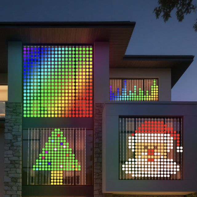 DIY Smart RGB Led Curtain Lights APP Control Programmable Music Sync Christmas Led String Lights Imagine With Yourself