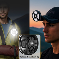 Lanterna da Campeggio d'Emergenza 9*LED RGB Colorata 300LM con Gancio Magnetico IP44 Impermeabile 10 Modalità Ricarica Type-C per Officina e Giardino