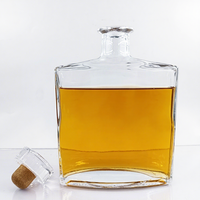 Bouteille en verre vide personnalisable avec logo pour spiritueux, 700 ml, pour bar, fête, mariage, vente en gros, avec échantillon gratuit