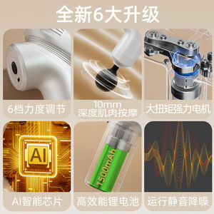 Mini Massage Gun Rechargeable 12 Speed Levels 5 Massage Heads For Shoulder Neck Relief Home Use - Product Image 5