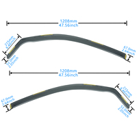 2 Piezas Visera Protectora de Lluvia para Ventana con Tinte Ahumado, Tipo In-Channel, para Ford Fiesta MK6 Hatchback de 3 Puertas 2002-2008