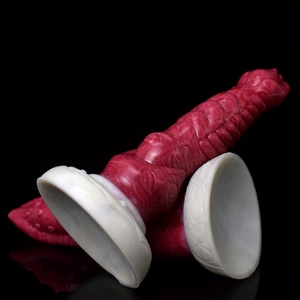 NNSX-5026 Hellfire Color Penis Skin-friendly and Comfortable Rubber Penis for Female Faak <b>Dildo</b> - Product Image 1