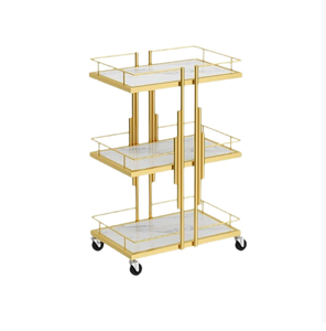 Carrito de lujo ligero para salón de belleza, estante de almacenamiento multicapa para arte de uñas y pestañas, carrito de herramientas móvil y práctico para cosméticos - Product Image 4