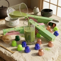 Capsules de Matcha de Qualité Cérémoniale 100% Pure, Sans Sucre, en Vrac et en Sachet, Personnalisables OEM, Marque Privée