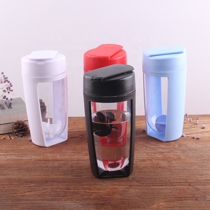 Bouteille de shaker à protéines personnalisée de 600 ml, mignonne, transparente, en plastique, avec impression de logo - Product Image 3