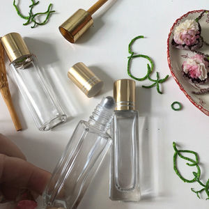 أسطوانة فولاذية من الزجاج الشفاف بتصميم مربع 10 أسطوانة سميك بقاع سميك مع ، - Product Image 3