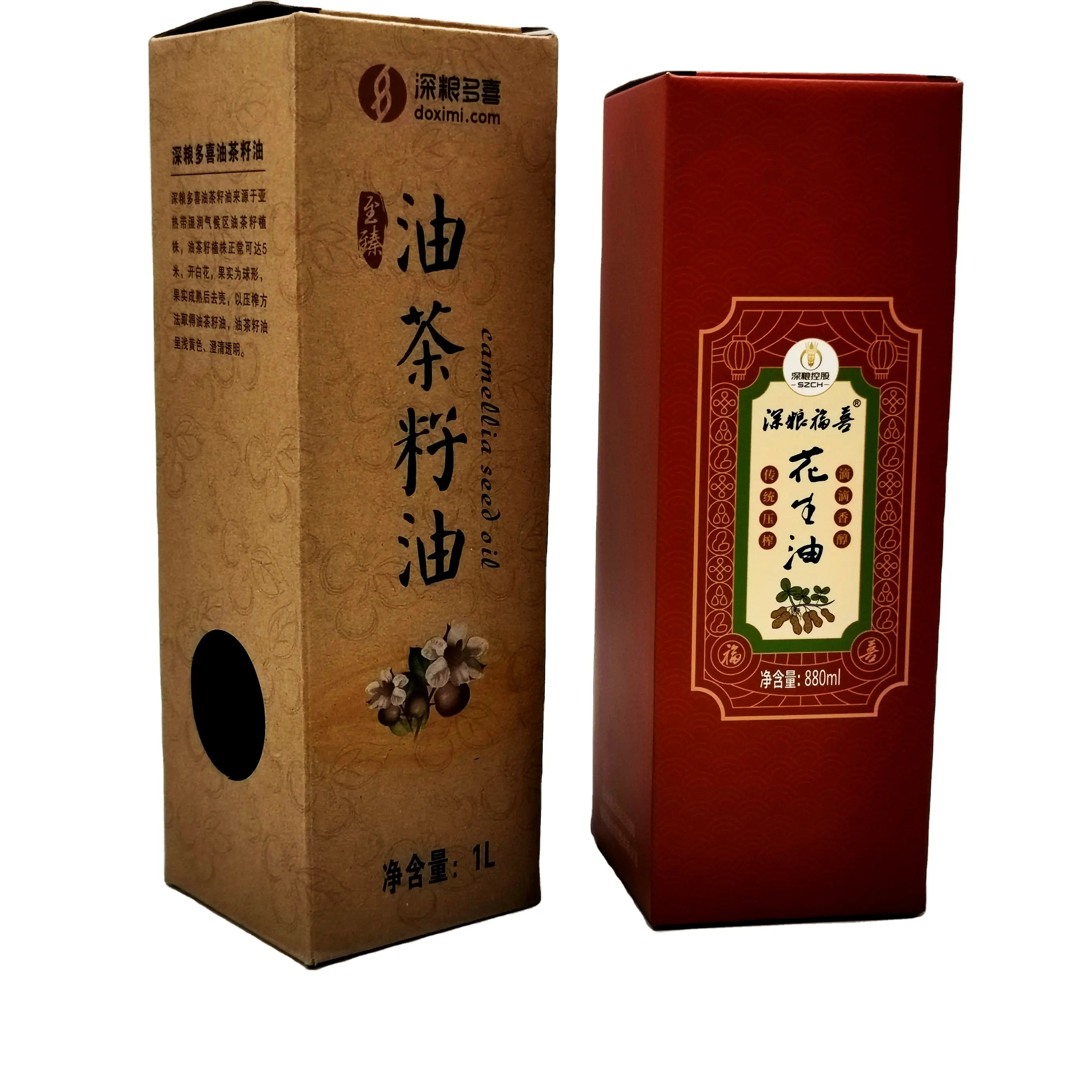Venda de fábrica popular caixa de papel de azeite de oliva garrafa única caixas de transporte para embalagens de vinho com logotipo personalizado