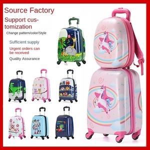 18 pollici simpatici cartoni animati per bambini, borsa da viaggio leggera, stampata in 3D, Set di <span class=keywords><strong>valigie</strong></span> da viaggio con immagine personalizzata per bambini - Product Image 6