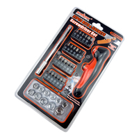 Juego de 37 piezas de destornilladores de trinquete y puntas Torx Phillips con barra extensora magnética para reparación electrónica automotriz y doméstica