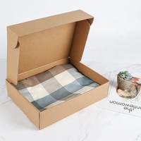 Boîtes postales moyennes de 12x9x3 pouces Mailer en carton ondulé brun pour l'emballage de papier de petite entreprise