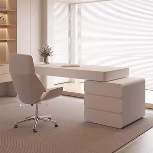 <span class=keywords><strong>Mesa</strong></span> de <span class=keywords><strong>ordenador</strong></span> de escritorio de piedra sinterizada de diseño moderno con cajón para Boss Home Writing Beauty <span class=keywords><strong>Salon</strong></span> Office Building - Product Image 2