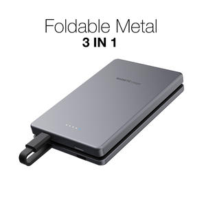 מוצר מתנות לשנה החדשה 2024 הכל באחד סופר דק מסגסוגת אלומיניום מטען אלחוטי כיס 5000 mah - Product Image 2