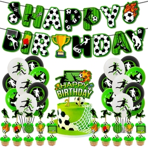 Guirnalda <span class=keywords><strong>de</strong></span> Globos <span class=keywords><strong>de</strong></span> Fútbol con Pancarta y Decoración para Pastel, Set <span class=keywords><strong>de</strong></span> 41 Piezas, Decoración <span class=keywords><strong>de</strong></span> Cumpleaños con Temática Deportiva para Fiesta <span class=keywords><strong>de</strong></span> Fútbol - Product Image 5