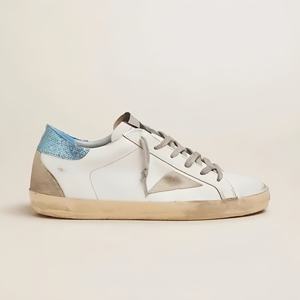 รองเท้าผ้าใบส้นแบนขนห่านสีทองสำหรับทั้งชายและหญิงรองเท้าลำลองซุปเปอร์สตาร์แฟชั่นดีไซน์ย้อนยุค - Product Image 4