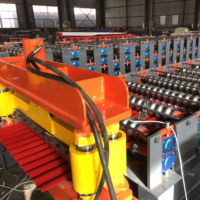 Tuile de toiture de tole ondule en acier de couleur de double couche de haute qualité faisant le petit pain formant la machine