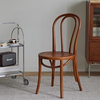 Chaise Thonet vintage en bois courbé, chaise de salle à manger en bois massif, chaise d'appoint en bois empilable rétro pour bistrot, café, restaurant, meubles de maison