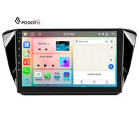 Podofo Android Autoradio 10 pouces 4 + 64G Autoradio Carplay Android Auto pour Skoda Superb 2015 IPS DSP GPS RDS WIFI Dropshipping