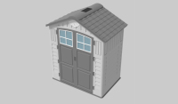 Maisonnette modulaire préfabriquée portable WooWild, isolée, étanche, mobile, en HDPE