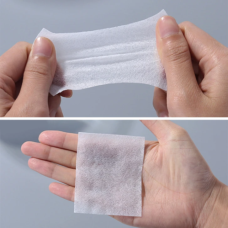 80pcs Factory Wholesale Clean Skin Care Cotton Toner Pad For Face Makeup Removing Pad Custom Square Cosmetic Cotton Pads SY404