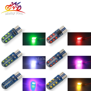 Xe máy ánh sáng T10 LED bóng đèn <span class=keywords><strong>RGB</strong></span> xe máy Flash Silicone đọc sách T10 LED CANBUS Sương Mù Ánh sáng Faro de motocicleta - Product Image 6
