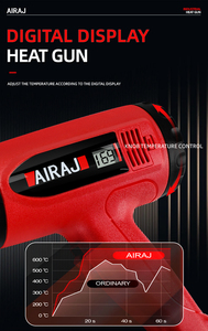 <span class=keywords><strong>Pistola</strong></span> de <span class=keywords><strong>Aire</strong></span> <span class=keywords><strong>Caliente</strong></span> Industrial a Batería, Estación de Soldadura Portátil Recargable con Temperatura Ajustable y Boquilla Retráctil, Modelo 7250 - Product Image 5