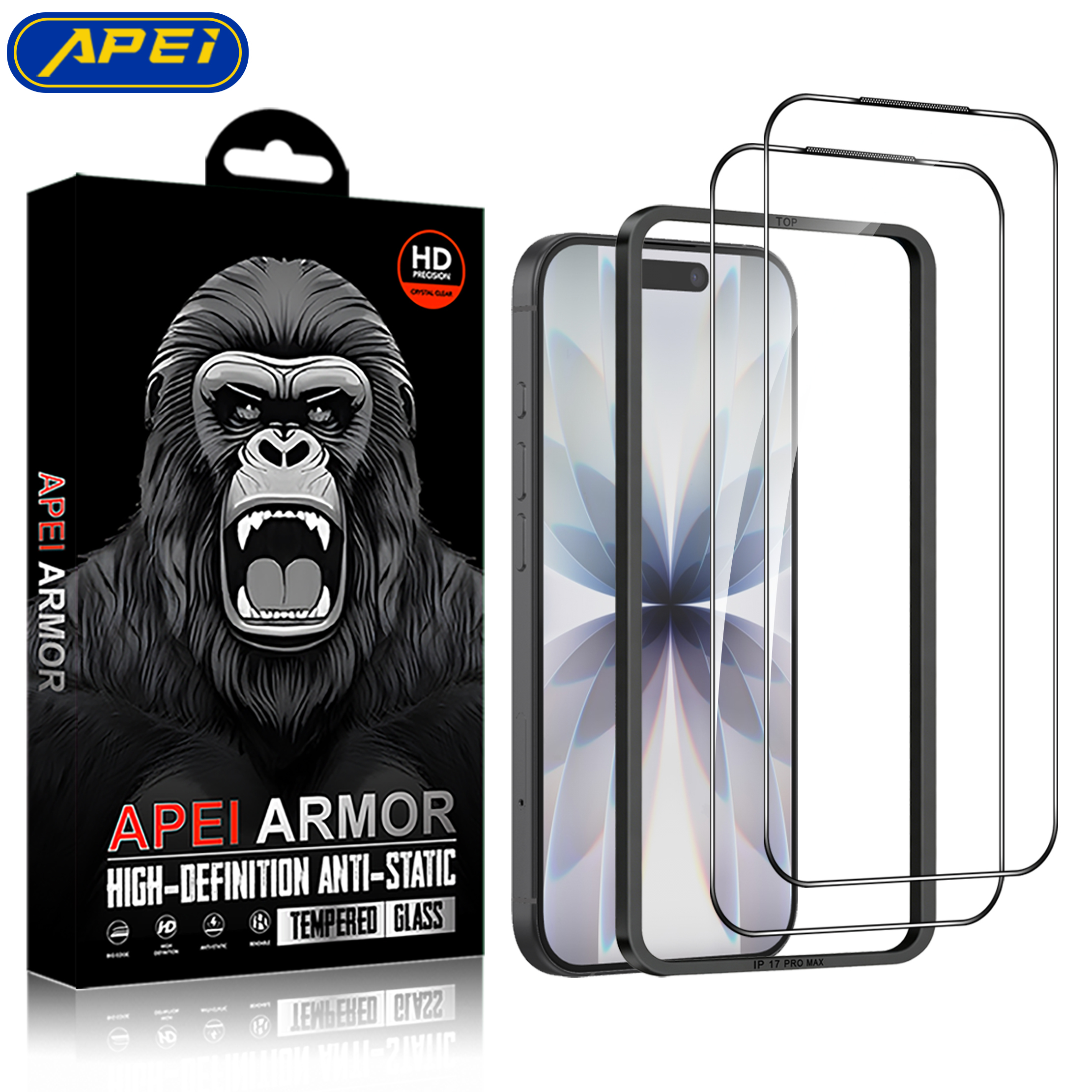 2-Pack HD+ESD Glass