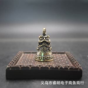Colgante de Latón con Forma de Campana Pequeña Xie Zhi, 34 mm de Alto x 21 mm de Ancho, Llavero, Accesorio para Coche, Regalo para Hombres y Mujeres - Product Image 3
