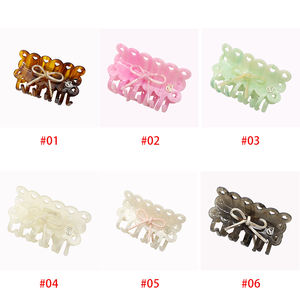 9.1cm 유럽 및 미국 스타일 아세테이트 헤어 클립 정교하고 우아하며 귀여운 헤어 클립 달콤한 헤어 액세서리 - Product Image 5