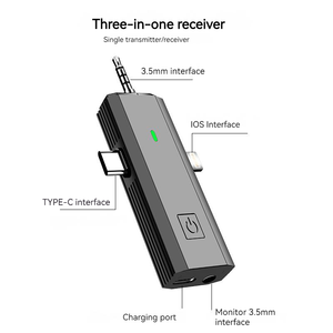 3-in-1 <strong>Interface</strong> 2.4G Wireless Lavalier Microphone for Mobile Phones Tablets <strong>Computers</strong> Cameras Collar Clip Record Mini <strong>Mic</strong> - Product Image 5