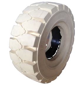 Roues en caoutchouc pleines non marquantes 18X7-8, pneus pour chariots élévateurs électriques commerciaux - Product Image 1