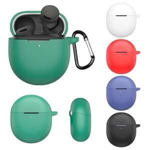 Étui de protection en silicone de couleur unie pour écouteurs Google <span class=keywords><strong>Pixel</strong></span> Buds 2a (blanc) - Product Image 3