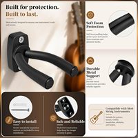Crochets muraux de 13,5 cm en gros pour toutes tailles de guitares, basses, mandolines et banjos – Accessoires pour instruments de musique