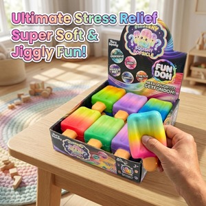 Jouets sensoriels amusants <span class=keywords><strong>Doho</strong></span> Squishy Popsicle |   Jouets sensoriels anti-stress doux, compressibles et moelleux pour tous les âges - Product Image 1