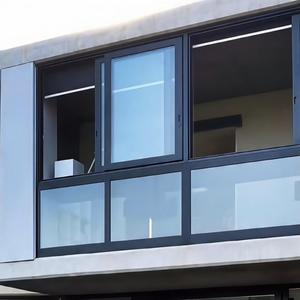 Fenêtre coulissante avec <span class=keywords><strong>verre</strong></span> clair trempé 5 mm, <span class=keywords><strong>cadre</strong></span> en aluminium pour maison - Product Image 3