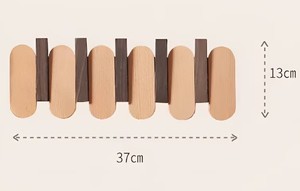 <span class=keywords><strong>Handmade</strong></span> rắn gỗ treo tường đàn Piano giá áo dễ dàng cài đặt lật xuống tường móc giá hiệu quả lưu trữ Giá áo - Product Image 5