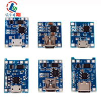 TP4056 | Chargeur 18650 3.7V 3.6V 4.2V 5V batterie au Lithium carte de Port de charge USB 1A Module Mini/Micro/type-c avec Protection