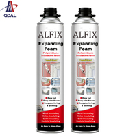 Mousse isolante en spray OEM, polyuréthane monocomposant, mastic adhésif en mousse PU pour le remplissage des espaces entre les portes et les fenêtres