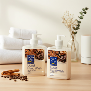 AquaVera 500 ml <b>Liquid</b> Hand Soap with Chemical Ingredients and SLS-<b>Coffee</b> Scent Basic Cleaning - Product Image 3