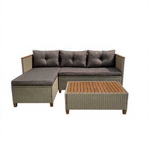 High Quality Modern Luxury Outdoor Rattan Sofa Set Cushion Waterproof Garden Furniture Hotel Patio Living Room Apartment - Product Image 1