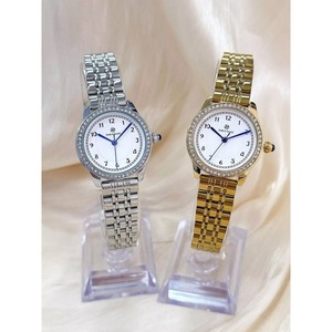 Elegante Reloj de Vestir para Mujer con Correa de Acero Inoxidable, Bisel con Diamantes, Números Arábigos, Resistente al Agua, Reloj de Cuarzo Casual y Moderno - Product Image 6