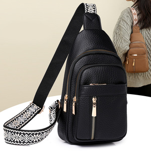 Bolso Bandolera Mini de Cuero para Mujer, Estilo Casual, Riñonera de Viaje, Bolso de Pecho - Product Image 4
