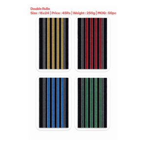 Tapis de porte antidérapant 16x24 pouces Double Rulla, tapis de sol doux 16x24 pour la maison, l'hôtel, le bureau, la salle de bain, fabriqué en polyester PVC - Product Image 1
