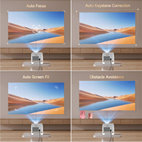Projecteur 1080P avec haut-parleur puissant 12W pour HY350 MAX 900 ANSI, mise au point automatique, correction automatique de la distorsion trapézoïdale, évitement d'obstacles, BT5.4, Android 14