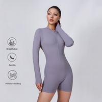 Combinaison de yoga personnalisée pour femme, dos ajouré, sans couture, séchage rapide, effet push-up et sculptant, pour Pilates et entraînement