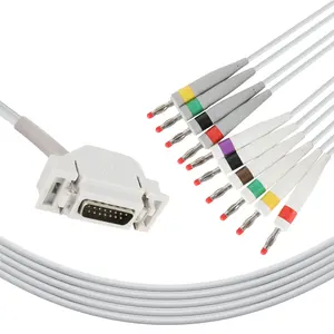 Hellige/Siemen cardiosys EK36 EK403 Совместимость прямого подключения 10-EKG кабель ЭКГ кабель для электрокардиограф