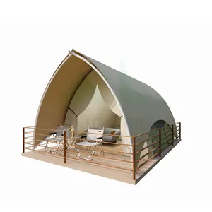 4 Season Safari Tent Camping Party Tent Safari Glamping Tent For Resorts Living
