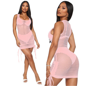 Robe de soirée en maille extensible pour femmes Z95671B, tenue sexy européenne et américaine, tendance, pour boîtes de nuit, nouvelle collection <span class=keywords><strong>été</strong></span> <span class=keywords><strong>2021</strong></span> - Product Image 6
